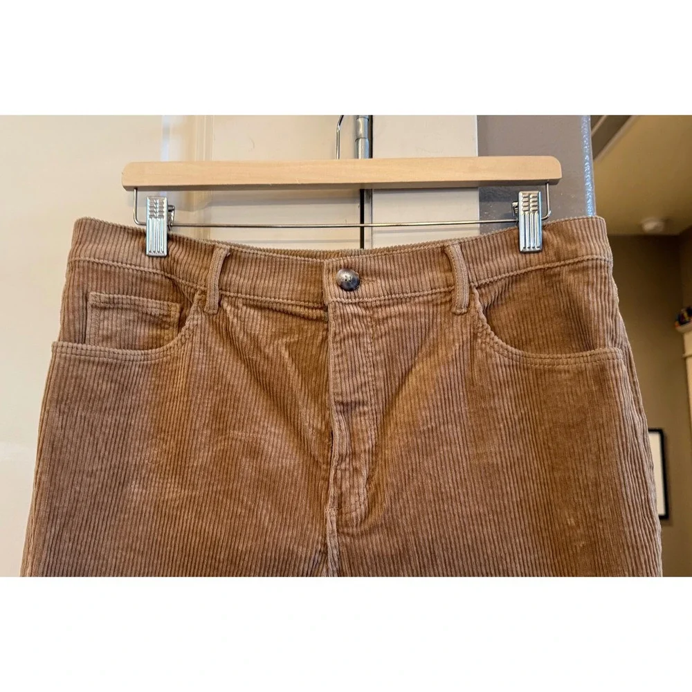 Wms LOFT Tan/Camel Casual Plus Size‎ Corduroy Cotton Pants Size 32/14
